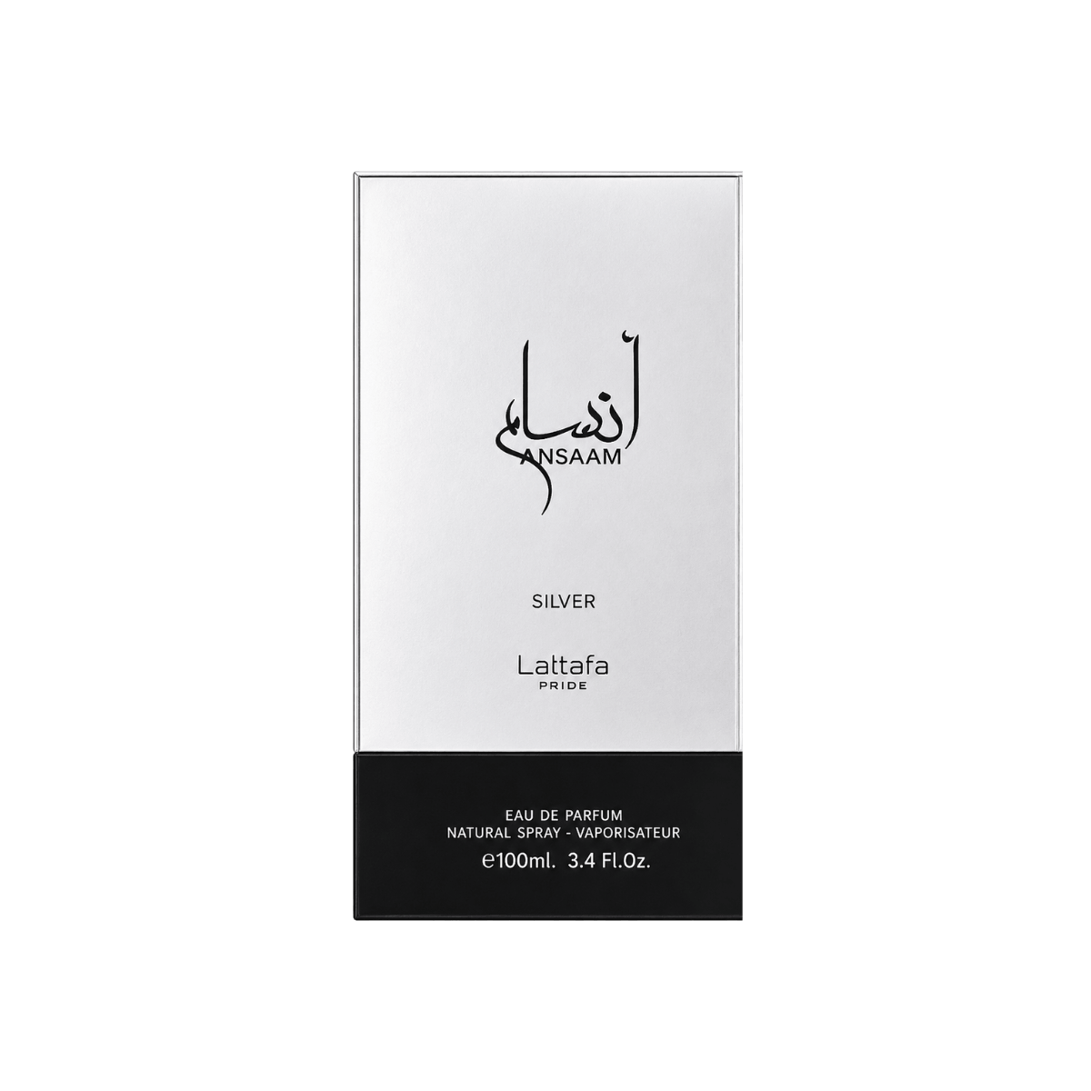 Lattafa Pride Ansaam Silver Eau de Parfum 100ml embalagem original