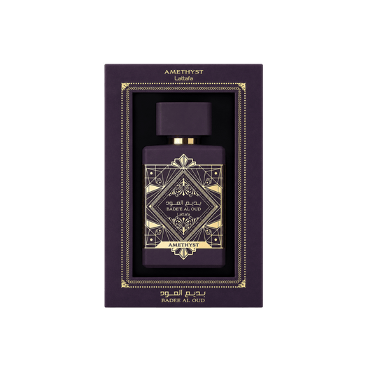 Lattafa Badee Al Oud Amethyst Eau de Parfum 100ml embalagem original