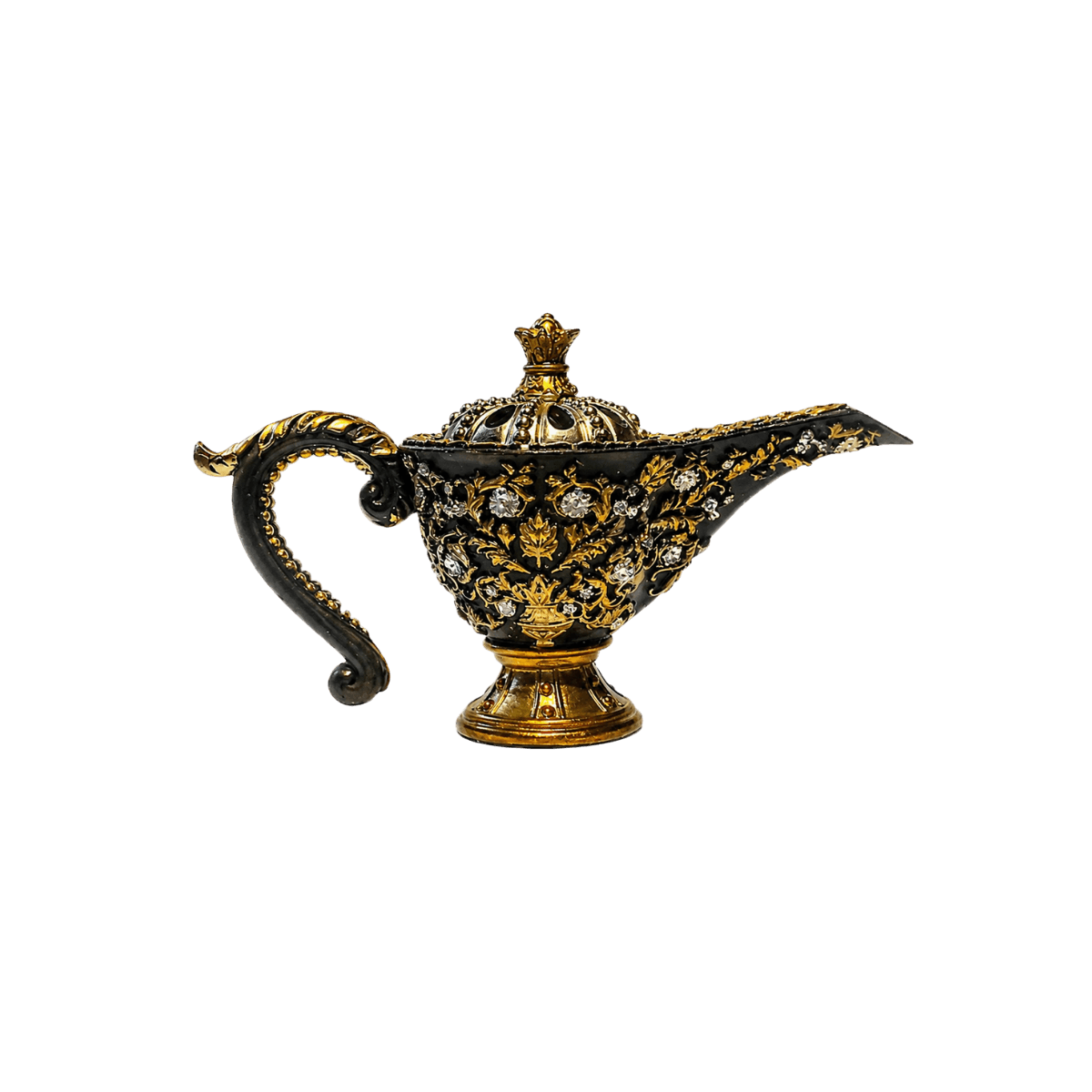 Asgharali Mubkhar Aladdin Black Incensório Preto