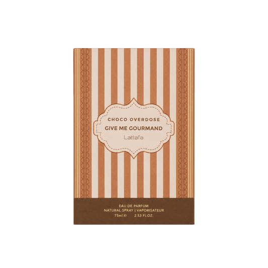 Lattafa Give me Gourmand Choco Overdose Eau de Parfum 75ml embalagem original
