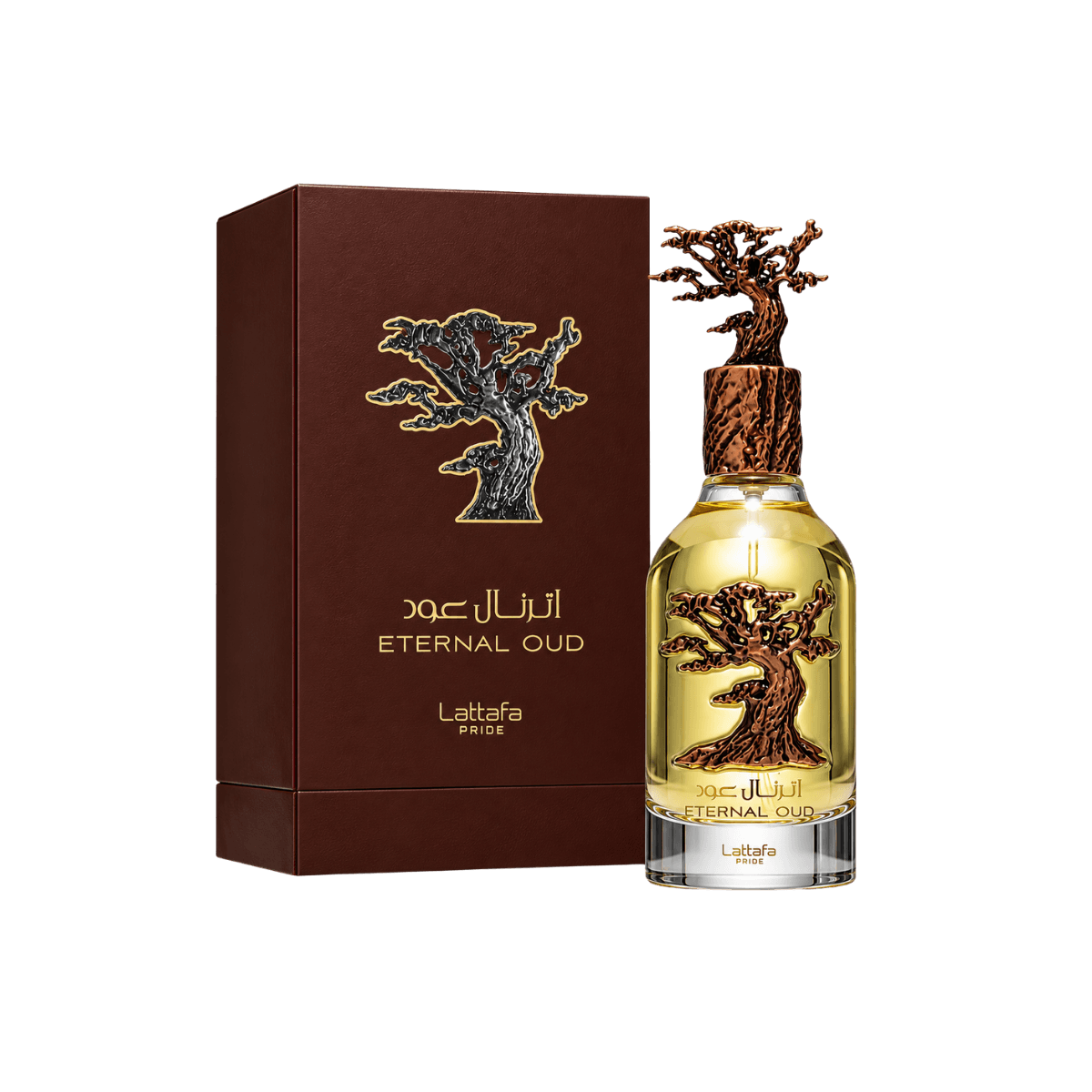 Lattafa Pride Eternal Oud Eau de Parfum 100ml frasco e embalagem original