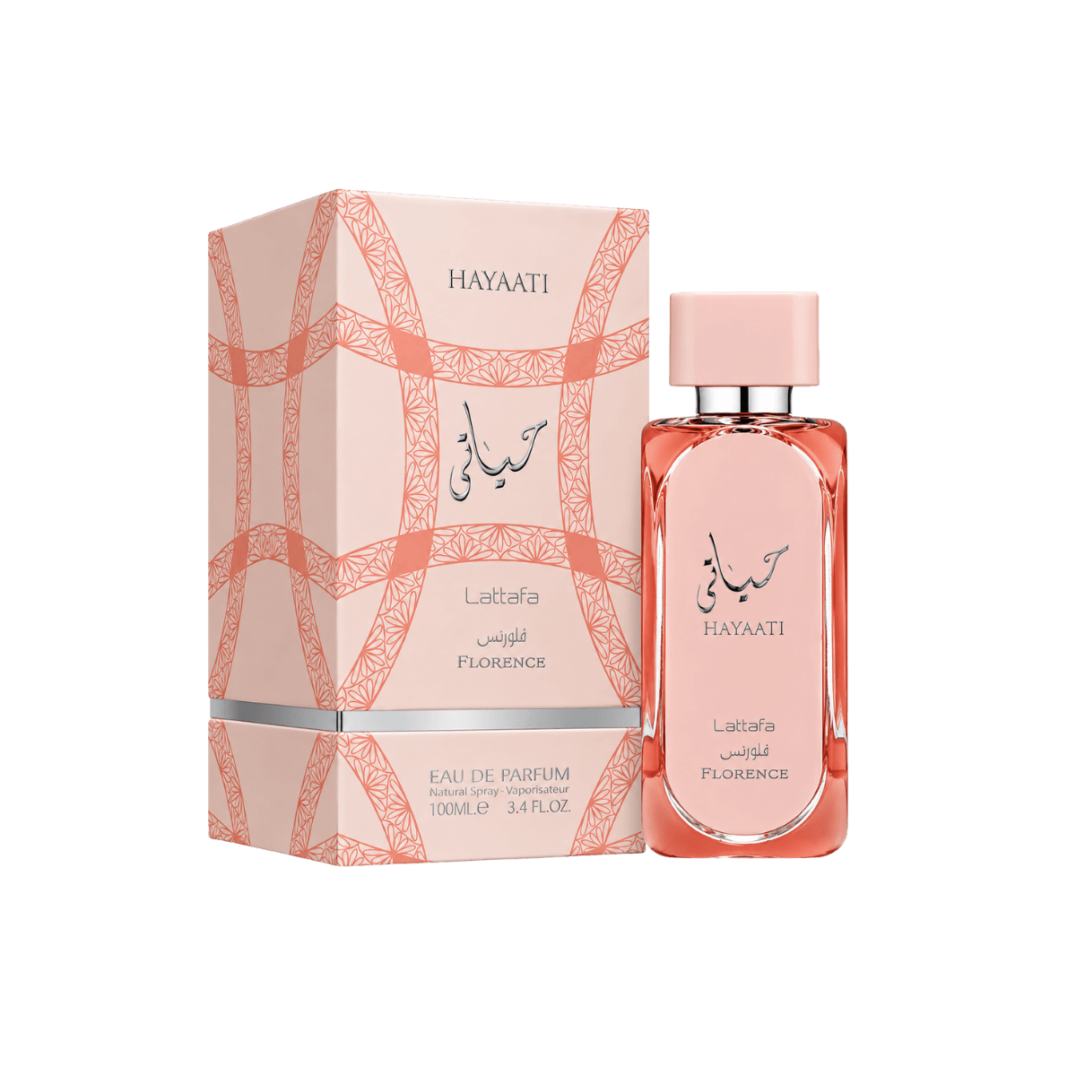 Lattafa Hayaati Florence Eau de Parfum 100ml frasco e embalagem original