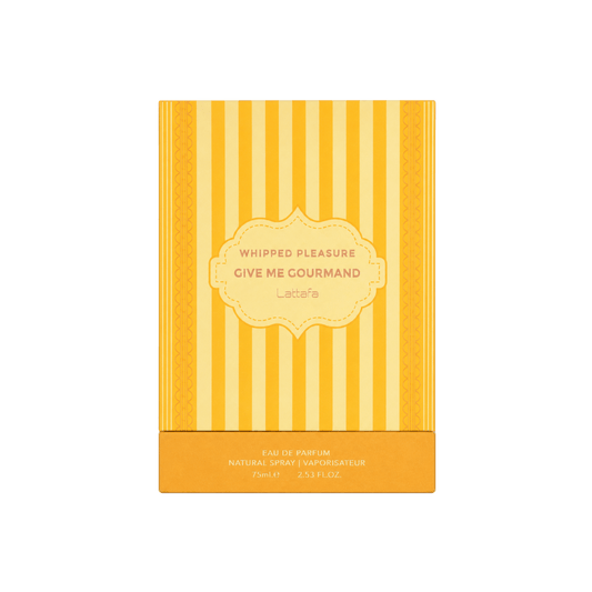 Lattafa Give me Gourmand Whipped Pleasure Eau de Parfum 75ml embalagem original