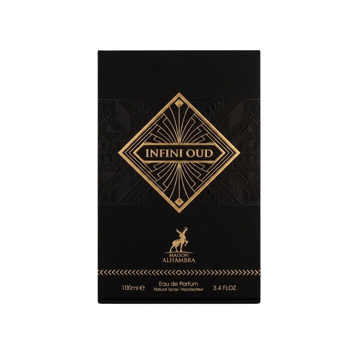 Maison Alhambra Infini Oud Eau de Parfum 100ml embalagem original