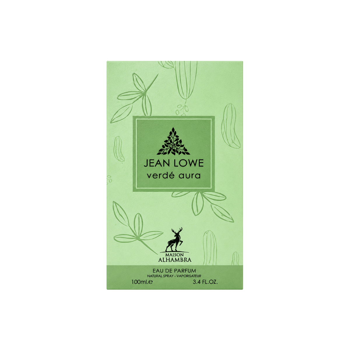 Maison Alhambra Jean Lowe Verde Aura Eau de Parfum 100ml embalagem original